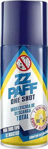ZZ PAFF One Shot| Insecticida Aerosol |Insecticida Descarga Total | Para Todo Tipo de Insectos | Control de Plagas Domésticas| Elaborado a Base de Piretrinas Naturales | Contenido 150 ml  