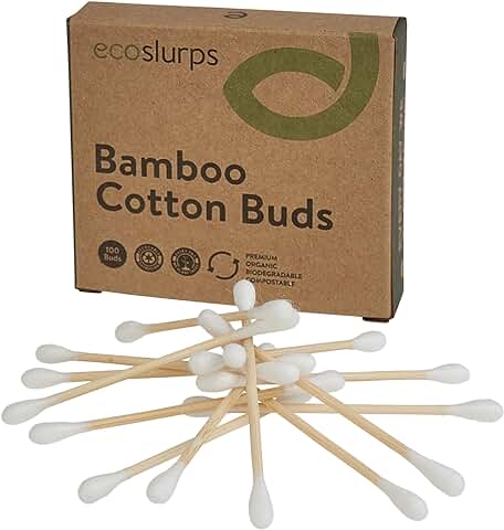 100 Brotes de Algodón de Bambú de EcoSlurps | Un árbol Plantado con cada Venta  