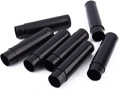 100 Uds. Envases de Bálsamo Labial de 5ml, tubo Contenedor de Bálsamo Labial Vacío de Plástico  