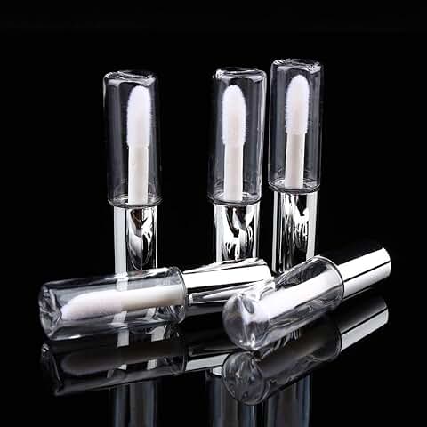 45pcs 1.2ml Mini Bálsamo Labial Botella de oro de Labios Linda Envase Cosmético Vacío Tubo Brillo de Viaje Tubo Lápiz Labial para DIY Lipstick Bálsamo Labial Casero  