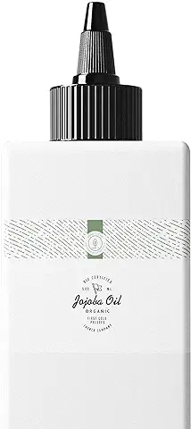 500ml Aceite de Jojoba Orgánico, Prensado en Frío, Puro - Cuidado 100% Natural para la Piel, Cabello, Barba - Botella de Plastico Vegetal  