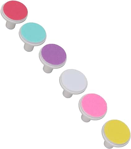 6 Piezas De Almohadillas Para Limas De Uñas Para Bebés, Almohadillas De Repuesto Para Cortaúñas, Cabezales De Molienda Para Limas De Uñas Eléctricas, Accesorios Para Recién Nacidos, Niños Pequeños O A  