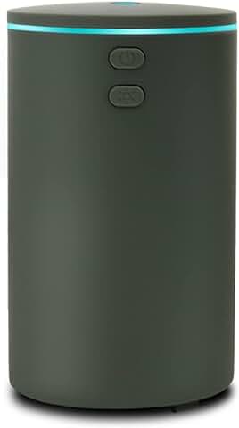 60ml Difusor Aceites Esenciales, USB Mini Humidificador Ultrasónico de Niebla Fría con 7 Luces LED de Color& Apagado Automático, Humificador de Aromas de Silencioso para Coche, Oficina (60ml)  