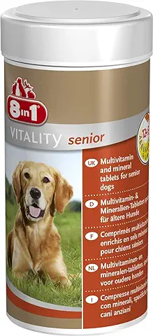 8in1 Pastillas Vitamina Multi para Perros Mayores, 70 Tabletas  