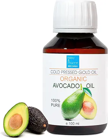 Aceite de Aguacate Puro - Aceite Premium 100% Ecologico & Natural - Aceite Prensado en Frio para Cabello, Piel, Rostro, Masaje - Aceite Antiedad Organico - 100ml  