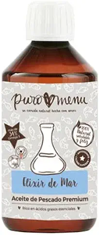 Aceite de Pescado 100% Natural (250ml)| de Sardina, Arenque y Caballa | Alternativa al Aceite de Salmón | Rico en Omega3 (34%) | Ideal Dietas Barf | Una Botella (250ml)  
