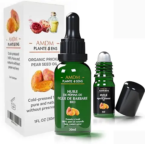 Aceite de Semillas de higo Chumbo Ecológico (30ml + 5ml GRATIS): Aceite de higo Chumbo Ecológico para la Cara, la Piel, el Cuerpo, las Uñas y el Cabello, Extraído de las Semillas de higo Chumbo.  