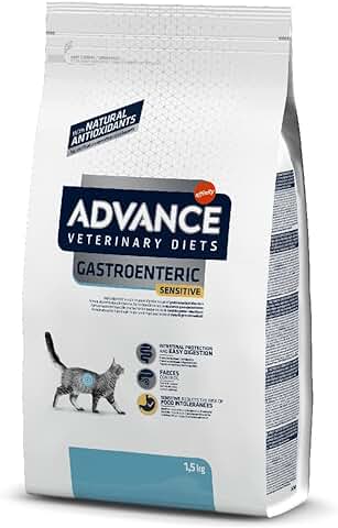 Advance Veterinary Diets Gastroenteric Sensitive, Pienso para Gatos con Trastornos Gastrointestinales, 1,5kg Advance Veterinary Diets Gastroenteric Sensitive, Pienso para Gatos con Trastornos Gastrointestinales, 1,5kg