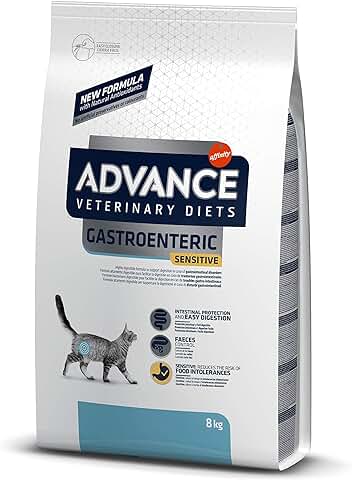 Advance Veterinary Diets Gastroenteric Sensitive, Pienso para Gatos con Trastornos Gastrointestinales, 8kg Advance Veterinary Diets Gastroenteric Sensitive, Pienso para Gatos con Trastornos Gastrointestinales, 8kg