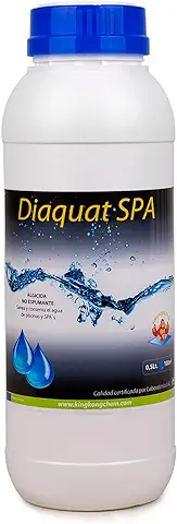 Algicida ULTRACONCENTRADO no Espumante Piscinas y SPA DIAQUAT SPA 1 L - Antialgas de Acción Rápida - Sin Cobre  
