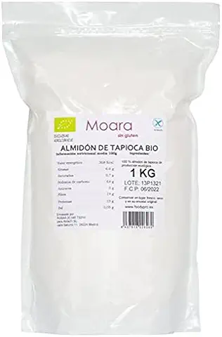 Almidón de Tapioca, Ecológica y Vegana - Fécula de Mandioca (1 kg)  