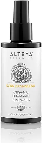Alteya Organics Agua de Rosas en Espray (Vidrio) 100 ml - 100% Certificada Orgánica por el USDA, Auténtica agua de rosa Damascena pura y Natural Destilada al de Alteya Organics  