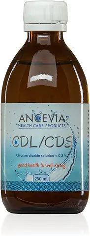 ANCEVIA - CDS - Solución de Dióxido de Cloro 0.3% (250 ml) - CDL – Botella de Vidrio Marrón – Hecha en Alemania  
