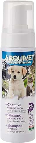 Arquivet Champú para Perros de Espuma Seca - Shampoo en seco para Perros - Higiene Canina - Limpieza Perros - Shampoo para Perros - Composición Natural 200 ml  