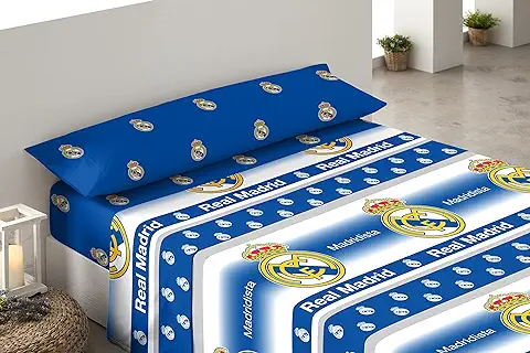 Asditex Juego de Sábanas Real Madrid 3 (3 Piezas) Cama 90 cm.  