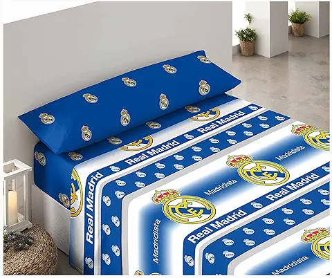 Asditex Juego de Sábanas Real Madrid 3 Piezas Cama 105 cm.  