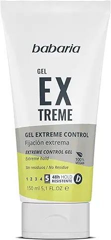 Babaria – Gel Fijador de Cabello – Fijación Extrema – Tecnología Fixcontrol – 150 ml – 100% Vegano  