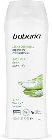 Babaria - Leche Corporal Reparadora - Crema Corporal Reparadora con Aloe Vera - 400 ml  