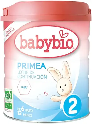 Babybio - Leche Infantil De Vaca - Primea 2 Continuacion - 800G - De 6 Hasta 12 Meses - Bio - Sin Aceite De Palma  