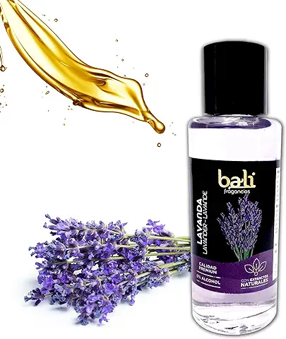 Bali Fragancias Esencia al Aceite de Lavanda para Humidificador. Ambientador Fresco y Floral en Esencia para Difusor. Aceite Natural para Quemador de Aromaterapia. 50 ml  