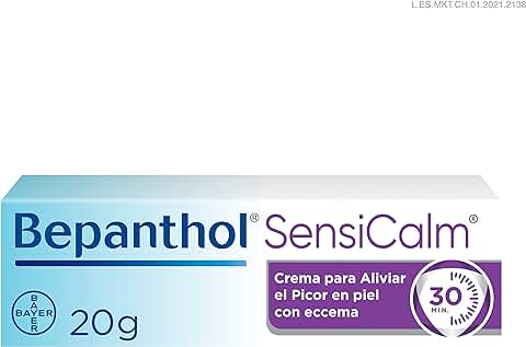 Bepanthol Derma SensiCalm para Aliviar el Picor y Enrojecimiento de las Irritaciones Cutáneas en Solo 30 Minutos, Sin Cortisona, 20 g  