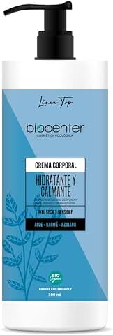 BIOCENTER Crema Corporal Natural Hidratante y Calmante - Línea Top - Ecológica y Vegana 500 ml  