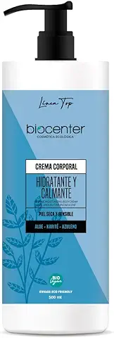 BIOCENTER Crema Corporal Natural Hidratante y Calmante - Línea Top - Ecológica y Vegana 500 ml  