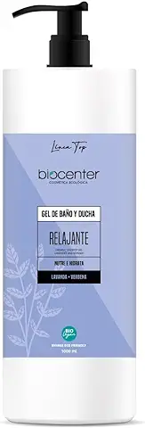 BIOCENTER Gel de Baño y Ducha Natural Relajante - Línea Top - Ecológico y Vegano 1000 ml  