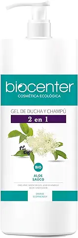 BIOCENTER Gel de Ducha y Champú Natural 2 en 1 - Línea Botanical - Ecológico y Vegano 1000 ml  