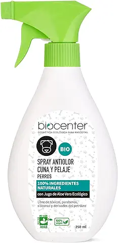 BIOCENTER Spray Antiolor para Perros - Cama y Pelaje - Natural, Ecológico, Vegano  