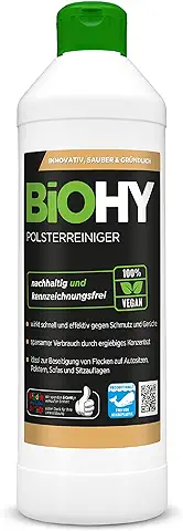 BiOHY Limpiador Tapicerías (1 Botella de 500ml) | Ideal para Asientos de Coche, Sofás, Colchones, etc. | También es Adecuado para las Lavadoras (Polsterreiniger)  