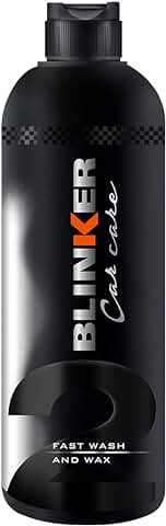 Blinker Champú para Coche con Cera para Limpiar y realzar el Brillo de la carrocería - Hace Que el Agua se escurra y Evita Que la Suciedad se adhiera Wash and Wax