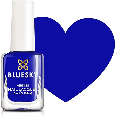 Bluesky Boom - Esmalte de Uñas Infantil, Inodoro, con base de Agua, no Tóxico y Fácil de Quitar, 5 ml, Color azul  