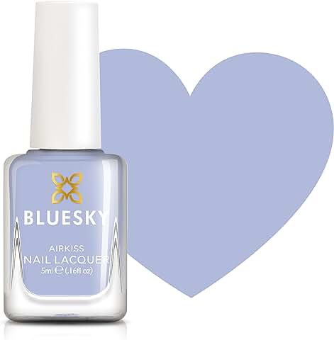 Bluesky Seaside Sky - Esmalte de Uñas Infantil, Inodoro, con base de Agua, no Tóxico y Fácil de Quitar, 5 ml, Color azul  