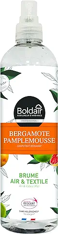 BOLDAIR - Ambientador de Niebla Ecocert Air y Textil, Aroma 100% Natural de Bergamota Pomelo 12 ml  