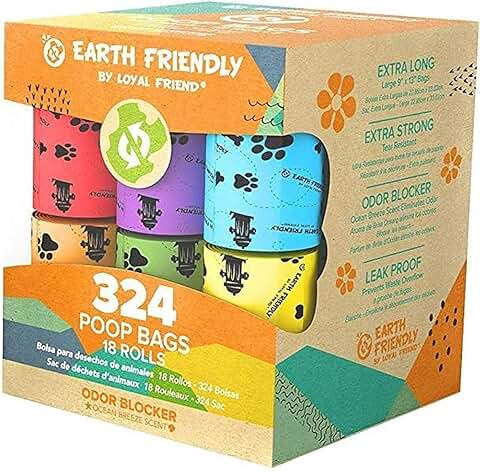 Bolsas de caca para Perros | 324 Bolsas de caca – 18 Rollos| Bolsas Biodegradables, Resistentes y a Prueba de Fugas para Perros | Ecológicas y Ecológicas – por PetStore21.  