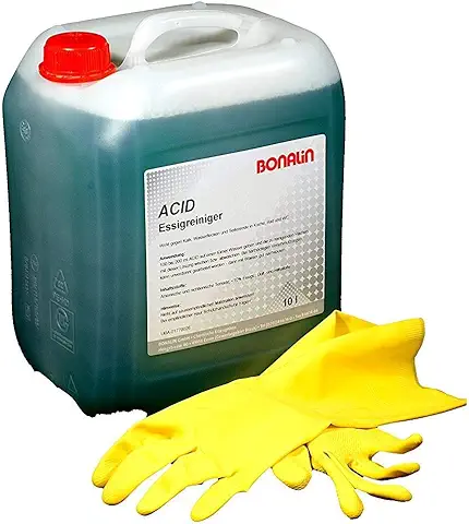 Bonalin Limpiador Multisuperficies de Vinagre Ultra Potente de 10 Litros. Elimina Eficazmente la Cal, Manchas de Agua y Residuos de Jabón en Cocina y Baño. 100% Biodegradable  