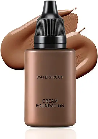 Boobeen Base de Maquillaje Líquida de Cobertura Total, Base de Maquillaje en Crema, Base de Maquillaje Ligera, Maquillaje Mate de Larga Duración, Base de Maquillaje Acabado Brillo Natural  