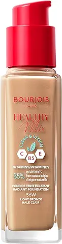 Bourjois - Healthy Mix Clean Foundation, Base de Maquillaje, Tono 056, Light Bronze 30 ml  