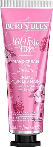 Burt's Bees Crema para Manos muy Secas, Rosa Silvestre y Bayas, Hidratante para Manos Hidratante con Manteca de Karité, 28.3gr  