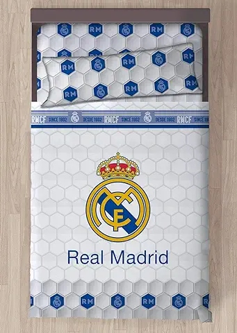 Carbotex Juego DE SÁBANAS Real Madrid Escudo CENTRADO (90)  