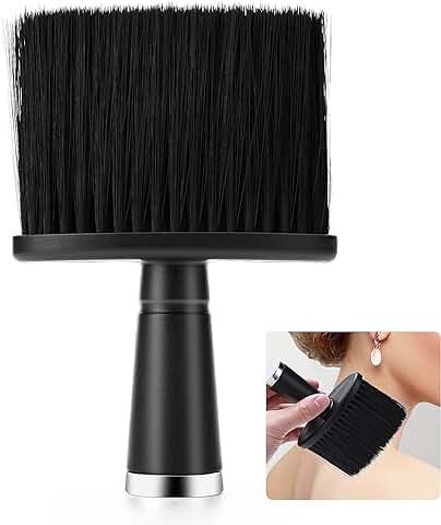 Cepillo de Barbero para el Cuello, Cepillo de Corte de Pelo, Cepillo de Corte de Pelo, Plumero de Cuello de Peluquería, Cepillo de Limpieza de Cabello, Suministros de Peluquería para Cepillar el  