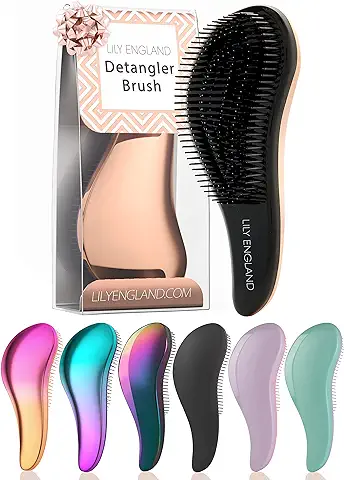 Cepillo de Pelo Desenredante Para Cabello Mojado, Seco, Fino, Grueso, Rizado - Mejor Cepillo Para Todo Tipo de Cabello - Regalo Ideal Para Mujeres y Niños ¡No Más Enredos! (rosegold) - Lily England  