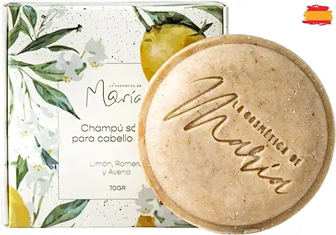 Champú Sólido para Cabello Graso Artesanal y Ecológico - 100% Natural y Vegano. Sin Sulfatos ni Parabenos.  