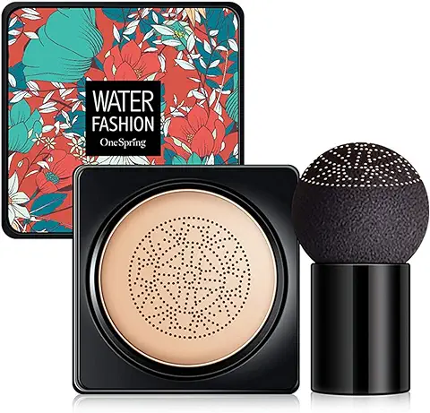 Chengyin BB Cream, Mushroom Head Air Cushion Corrector Maquillaje Desnudo Duradero Pigmento Aclarador Hidratante CC Cream Base Líquida, Incluso Tono De Piel Base De Maquillaje Base  
