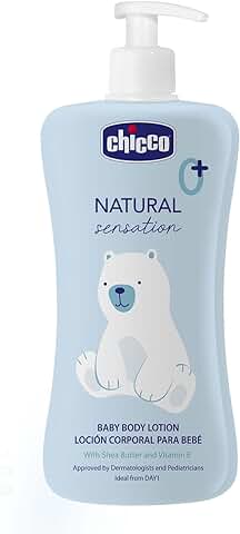 Chicco Crema Corporal Natural Sensation, Cosmética Bebés y Recién Nacidos 0 + Meses, Ingredientes Naturales, Nutre e Hidrata la Piel del Bebé, Envase Sostenible, 500 ml  