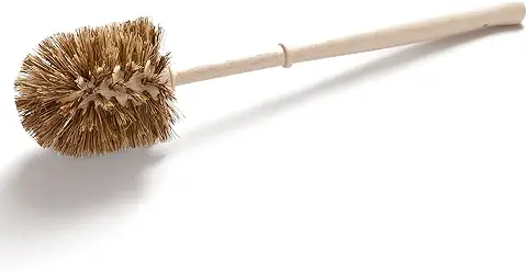 Chinchilla® Escobilla de Inodoro de Madera de Haya, Fabricado en Alemania, Cepillo de Inodoro con Cerdas de Fibra Natural y Mezcla de Coco, Cepillo de Inodoro para Limpieza y Limpieza  