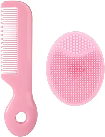 Clyhon Cepillo de Masaje para Bebés,peine para Bebés, Cepillo bebe Recien Nacido y Peine bebe Recien Nacido (2 pcs)  