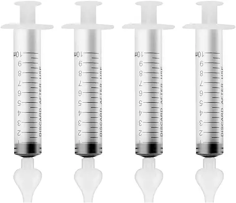 CNXUS Aspirador Nasal Bebés, Silicona Irrigador Nasal para Recién Nacidos, Jeringas Limpiador de Nariz Seguro con Punta de Succión Nasal de Reutilizable Irrigador Nasal Infantil para Bebés(4 Pcs)  