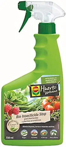 COMPO Bio Insecticida Stop, Insecticida para Hortícolas y Plantas Aromáticas, Apto para Agricultura Ecológica, Control de Plagas en Hortalizas y Plantas Aromáticas, 750 ml  
